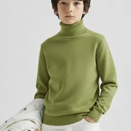 CLOTHIFY Boys High Neck Woolen Pullover image 4