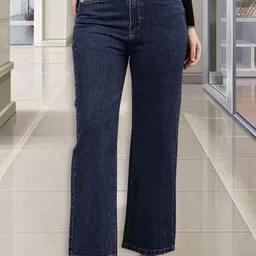 GOLD-D.A. FASHION Women Jean Straight Fit Mid-Rise Cotton Jeans-picture-35