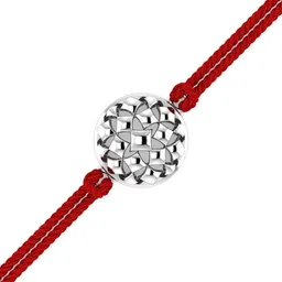 KUBERBOX 92.5 Sterling Silver Charm Detail Rakhi image 2