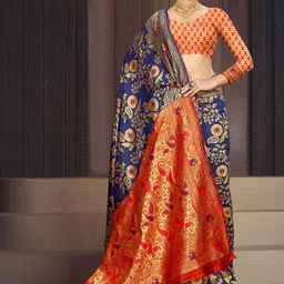 Manthan Creation Woven Design Zari Art Silk Banarasi Saree image 2