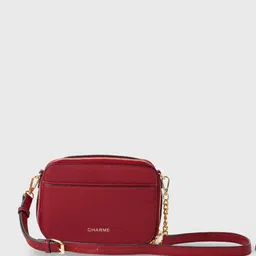 Charme Non-Detachable Adjustable Strap Structured Sling Bag image 3