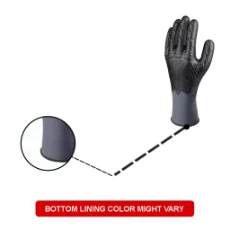 Delta Plus EOS Flex Black Polyester Abrasion Resistant Cut Resistant Tear Resistant Work Gloves Size 9, VV920NO09 (Pack of 6 Pair) image 2