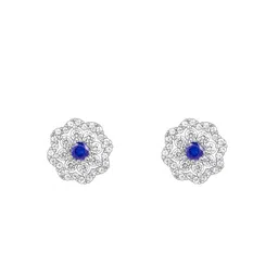GIVA 925 Sterling Silver 18K Rhodium Plated Contemporary Studs Earrings image 4