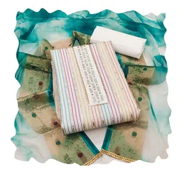 SHADOW & SAINING Printed Semi-Stitched Dress Material image 4