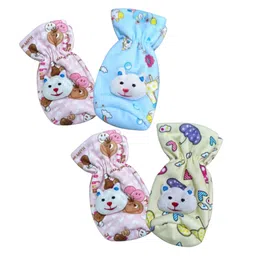 Chinmay Kids Soft Baby Feeding Bottle Cover | Pouch Closure 240ml | Nursery Print (Pack of 4)-picture-22