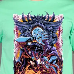 BRAWNY BATTLER Graphic Printed Round Neck Short Sleeves Cotton T-shirt image 3