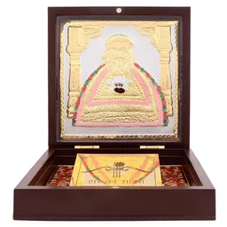 INTERNATIONAL GIFT Brown Metal Khatu Shyam Charan Paduka Box-picture-36