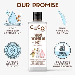 Coco Crush Combo of Virgin Coconut Oil for Babies and Coconut Vanilla Baby Perfume image 5