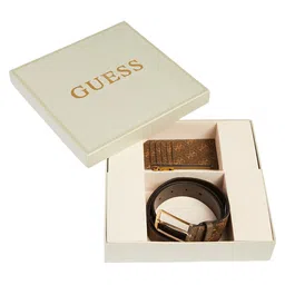 GUESS Men Printed Belt With Card Holder-image-20