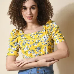 BAESD Floral Print Crop Top-picture-16