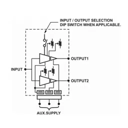 Shavison Dual Output Signal Converter 0-60 V Voltage 4-20 mA / 0-20 mA Output 1, 4-20 mA / 0-20 mA Output 2, SC2-V15-A-A-24V image 2