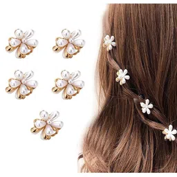 badodiya's Women Set of 5 Pearls Claw Clip Hair Accessory-picture-35