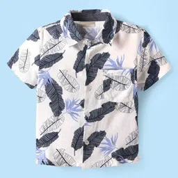 BAESD Boys Classic Floral Printed Casual Shirt image 3