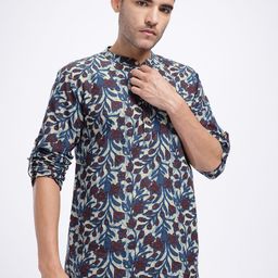 Anouk Rustic Cotton Floral Print Kurta-picture-10