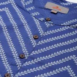 Anouk Men Chevron Printed Pure Cotton Kurta image 2