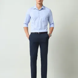 AD By Arvind Men Vertical Striped Spread Collar Formal Shirt image 4