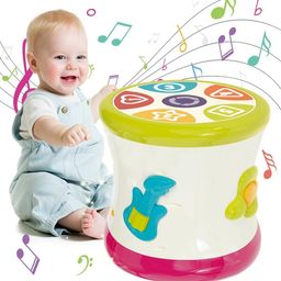 SANJARY Baby Drum for Learning & Cognition with Dynamic Light, Kids Musical Instruments Toddler Toys, Baby Musical Toys Drum for kids color design may vary-picture-31