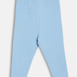 MINI KLUB Cotton Knit Solid Leggings - Blue image 3