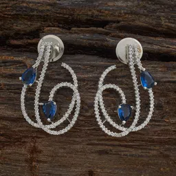 kushal's fashion jewellery Kushal's Fashion JewelleryPink Geometric Cubic Zircon Studs Earrings-picture-37