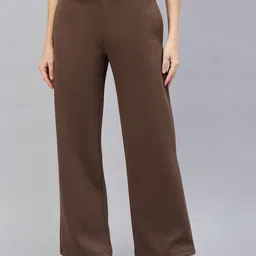 98 Degree North Women Straight Fit Mid-Rise Trousers-picture-23