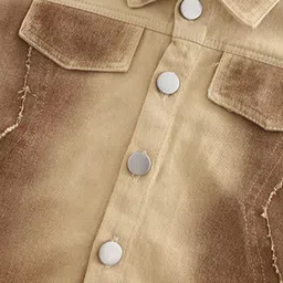 INCLUD Boys Cotton Solid Shacket With Printed T-Shirt & Pants Set image 2