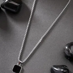 Roadster Silver-Plated Square Pendants with Chains-picture-19
