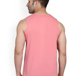 SLOWLORIS Men Pack Of 2 Printed Bio-Wash Combed Cotton Gym Vests image 4