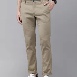 Arrow Sport Men Self Design Textured Original Slim Fit Low-Rise Chinos Trousers-image-24