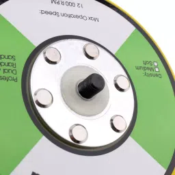 KWICK CUT 152.4 mm (6 Inch) Round Velcro Backup Pad M8 Male Connection without Hole image 3