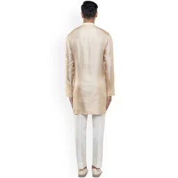 SDS By Kushal Shah Men Solid Kurta with Trousers image 4