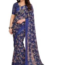 Moda Rapido Floral Poly Georgette Designer Saree-picture-31