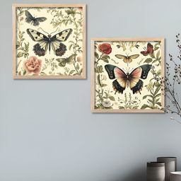 Kotart Brown & Green 2 Pieces Madhubani Printed Wooden Wall Paintings-picture-6