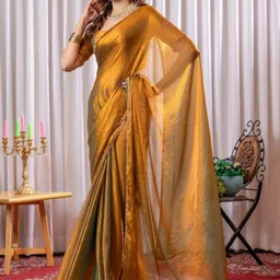 sanjana  silk SANJANA SILK Beads and Stones Embellished Saree image 5