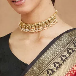 Fabindia Women White Metal Short Necklace-image-20