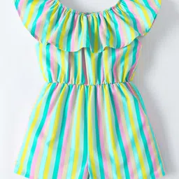 Kookie Kids Sleeveless Jumpsuit Striped - Multicolor-image-79