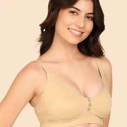 Komli Pack Of 2 Bonded Breathable Cotton Plus Size M-Frame Minimiser Padded Bra image 5