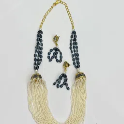 VANSHIKA JEWELS Gold Plated Beaded Jewellery Set image 2