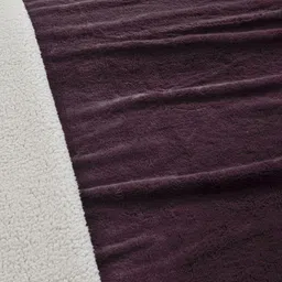 Myntra Elegant Homes Burgundy Woollen Mild Winter 600 GSM Double Bed Comforter image 2