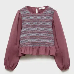 Mango Kids Girls Embroidered Blouson Top-picture-32