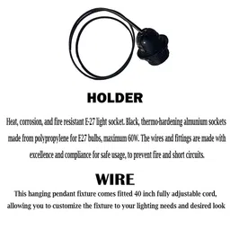 AYMH Black Bell Ceiling Lamp With Bulb-picture-13