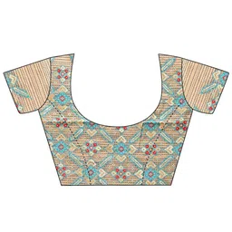 HERE&NOW Woven Design Zari Pure Cotton Saree image 3