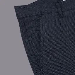 Richlook Men Textured Smart Slim Fit Trousers image 3