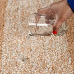 MAA HOME CONCEPT Beige & White Textured Microfiber Anti Skid 1600GSMBathMat image 3