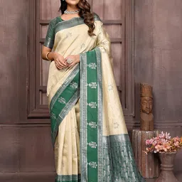 KALINI Woven Design Zari Silk Blend Saree-picture-21