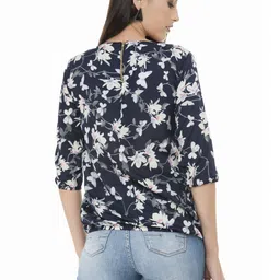 Absorbing Floral Print Crepe Top image 5