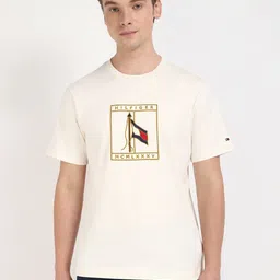 Tommy Hilfiger Men Graphic Printed Round Neck Cotton T-shirt-picture-39