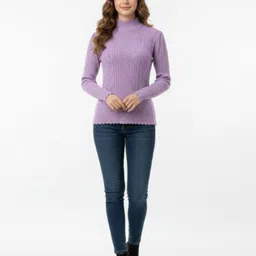 Hallinton Women Cable Knit Woollen Pullover-picture-31
