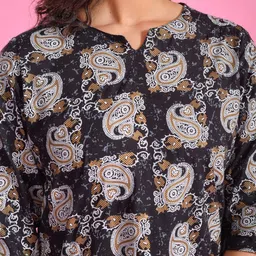 SANSKRUTIHOMES Printed Pure Cotton Top With Trousers Co-Ords image 2