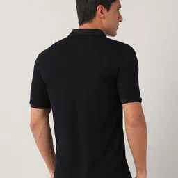 U.S. Polo Assn. Denim Co. Men Solid Polo Collar Slim Fit T-shirt image 5