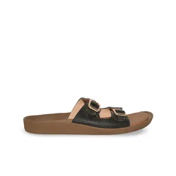 Koblerr Women Open Toe Flats with Buckles image 2